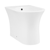 Swiss Madison Cascade Floor Mounted Bidet with 1 Hole Drilled - Less Faucet White