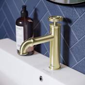 Swiss Madison Avallon 1.2 GPM Single Hole Bathroom Faucet Brushed Gold