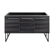 Swiss Madison Annecy 60" Double Free Standing Vanity Cabinet Only - Less Vanity Top Black Walnut