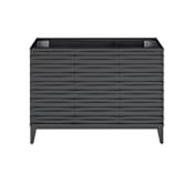 Swiss Madison Cascade 48" Single Free Standing Vanity Cabinet Only - Less Vanity Top Black