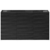 Swiss Madison Cascade 36" Single Wall Mounted Vanity Cabinet Only - Less Vanity Top Black Oak