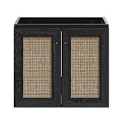 Swiss Madison Classe 24" Single Wall Mounted Vanity Cabinet Only - Less Vanity Top Black Oak