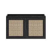 Swiss Madison Classe 36" Single Wall Mounted Installation Vanity Cabinet Only - Less Vanity Top Black Oak