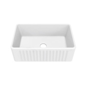 Swiss Madison Delice 30" Farmhouse Single Basin Porcelain Kitchen Sink Glossy White