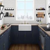 Swiss Madison Delice 24" Farmhouse Single Basin Porcelain Kitchen Sink Glossy White