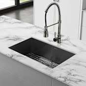 Swiss Madison Tourner 27" Undermount Single Basin Stainless Steel Kitchen Sink Black