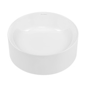 Swiss Madison Beau 16-9/16" Circular Ceramic Vessel Bathroom Sink Glossy White