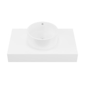 Swiss Madison Monaco 35" Sintered Stone Vanity Top Glossy White