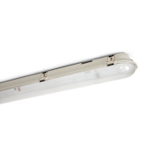 Sylvania Single Light 48" Long Integrated LED Strip Light with Sensor and Emergency Backup - 5000K / 2600 Lumens Grey
