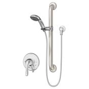 Symmons Origins Shower Trim Package with Single Function Hand Shower and Double Lever Handle Polished Chrome