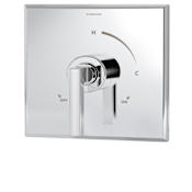 Symmons Duro Temptrol Shower Valve Trim Only Rebuild Kit with Single Lever Handle and Flow Control and Hot/Cold Seat - Less Rough In Valve Chrome