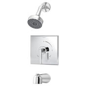 Symmons Duro Tub and Shower Trim Only Package with Single Function Shower Head and Single Lever Handle - Less Rough In Valve Chrome
