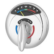 Symmons Visu-Temp Pressure Balanced Valve Trim Only with Single Lever Handle - Less Rough In Polished Chrome