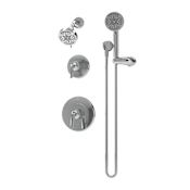 Symmons Elm Shower Only Trim Package with 1.5 GPM Multi Function Shower Head and Hand Shower Polished Chrome