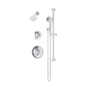Symmons Birch Shower Only Trim Package with 1.5 GPM Single Function Shower Head and Hand Shower Polished Chrome