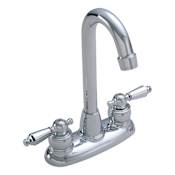 Symmons Symmetrix 1.0 GPM Centerset Bar Faucet with Lever Handles Polished Chrome