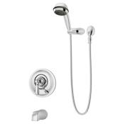 Symmons Allura Tub and Shower Trim Package with 1.5 GPM Multi Function Hand Shower Chrome