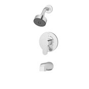 Symmons Identity Tub and Shower Trim Package with Single-Function Shower Head and Integrated Diverter - Valve Not Included Chrome