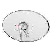 Symmons Origins Dual Function Pressure Balanced Valve Trim Only with Double Lever Handle and Integrated Diverter - Less Rough In Polished Chrome