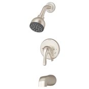 Symmons Origins Tub and Shower Trim Package with Single Function Shower Head with Double Lever Handle - No Rough In Valve Included Chrome