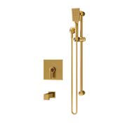 Symmons Duro HydroMersion Tub and Hand Shower Trim Package with 1.5 GPM Single Function Shower Head Brushed Bronze