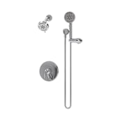 Symmons Elm Shower Only Trim Package with 1.5 GPM Multi Function Shower Head and Hand Shower VersaFlex Integral Diverter Polished Chrome