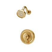 Symmons Braston Shower Only Trim Package with 1.5 GPM Multi Function Shower Head VersaFlex Integral Diverter Brushed Bronze