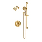Symmons Braston Shower Only Trim Package with 1.5 GPM Multi Function Shower Head and Hand Shower VersaFlex Integral Diverter Brushed Bronze