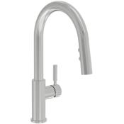 Symmons Dia 1.5 GPM Single Hole Pull Down Kitchen Faucet - Includes Optional Escutcheon Stainless Steel
