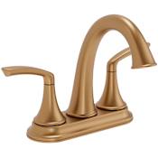 Symmons Elm 1.0 GPM Centerset Bathroom Faucet with Push Pop Drain Assembly Brushed Bronze