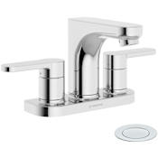Symmons Identity 1.0 GPM Centerset Bathroom Faucet with Push Pop Drain Assembly Polished Chrome