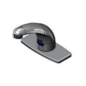 T and S Brass Equip 2.20 GPM Single Hole Bathroom Faucet Chrome Plated