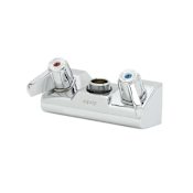 T and S Brass Double Handle Laboratory Faucet Chrome Plated