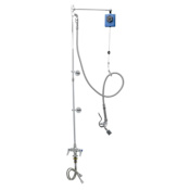 T and S Brass Pre-Rinse Deck Mounted Food Service Faucet Chrome Plated