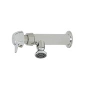T and S Brass Wash Sink Faucet, Pivot Action Metering, 1/2 NPT-F Inlet, Rosespray Chrome