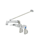 T and S Brass Wall Mounted Brass Utility Sink Chrome