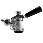 TapRite D System Beer Tap Coupler 304 Stainless Steel Stainless Steel