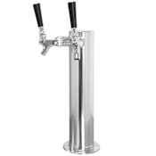 TapRite X-Tall 14-Inch Dual Faucet Stainless Beer Tower w/ 304 StainleFaucets Stainless Steel
