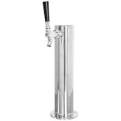 TapRite X-Tall 14-Inch Single Faucet Stainless Beer Tower w/ 304 StainleFaucet Stainless Steel