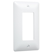 TayMac Masque 1 Gang Rocker / GFI Wall Plate White