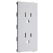TayMac Allure 1 Gang Outlet Plate White