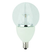 TCP Single 4 Watt Clear Dimmable G16 Candelabra (E12) LED Bulb - 2700K Clear