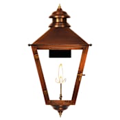 The CopperSmith Adam Street 19" Tall Copper Natural Gas Outdoor Wall Sconce Antique Copper