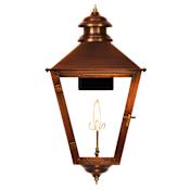 The CopperSmith Adam Street 23" Tall Copper Natural Gas Outdoor Wall Sconce Antique Copper