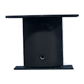 The CopperSmith Outdoor Pier Mount Adapter for Flat Surface or Column Matte Black