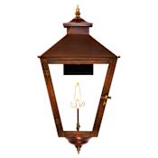 The CopperSmith Conception Street 19" Tall Natural Gas Outdoor Wall Sconce Antique Copper