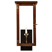 The CopperSmith Moneo 23" Tall Copper Natural Gas Outdoor Wall Sconce Antique Copper