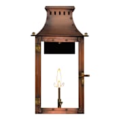 The CopperSmith Market Street 21" Tall Copper Natural Gas Outdoor Wall Sconce Antique Copper