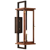 The CopperSmith Navarrete 35" Tall Copper Natural Gas Outdoor Wall Sconce Antique Copper