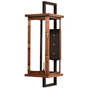 The CopperSmith Navarrete 40" Tall Copper Natural Gas Outdoor Wall Sconce Antique Copper